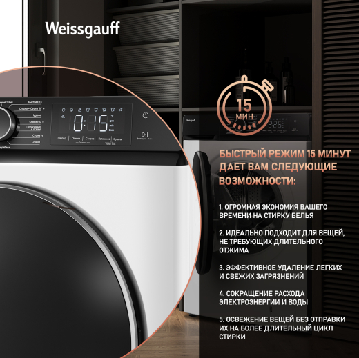 C��������� ������ � ������, ���������� � ����� Weissgauff WMD 61212 DC Inverter Steam
