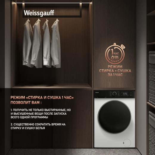 C��������� ������ � ������, ���������� � ����� Weissgauff WMD 61212 DC Inverter Steam