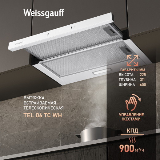 �������� ������������ �������  Weissgauff TEL 06 TC WH
