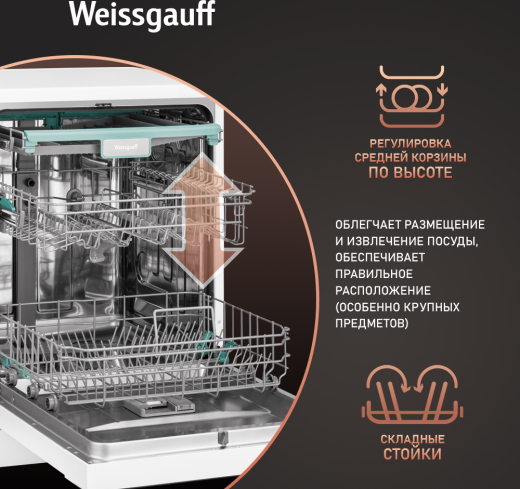 ������������� ������ � ����-����������� � ���������� Weissgauff DW 6038 Inverter Touch