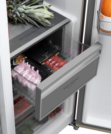     Weissgauff WSBS 1036 Inverter NoFrost Premium hampagne Glass