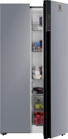     Weissgauff WSBS 600 NoFrost Inverter Dark Grey Glass