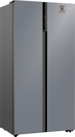     Weissgauff WSBS 600 NoFrost Inverter Dark Grey Glass