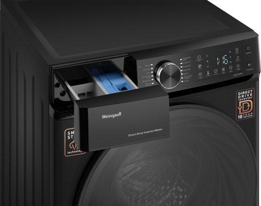 C��������� ������ � ������ ��������, ���������� � ����� Weissgauff WM 59411 Direct Drive Inverter Steam Matt Black