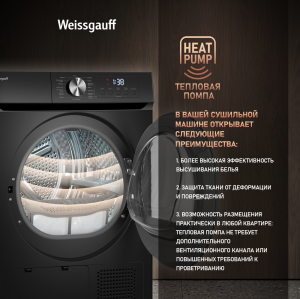   Weissgauff WD 6010 Heat Pump Matt Black