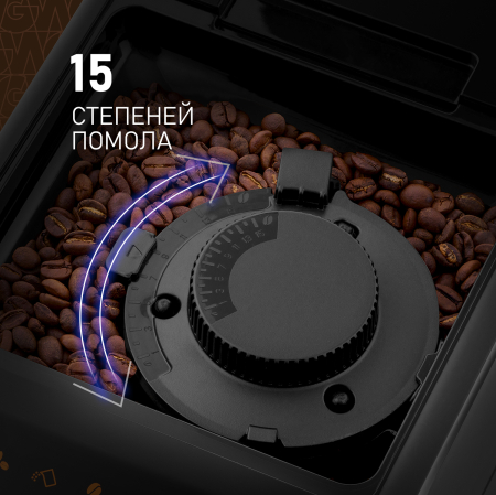  Weissgauff WCM-325 Black Automatic Touch Cappuccino