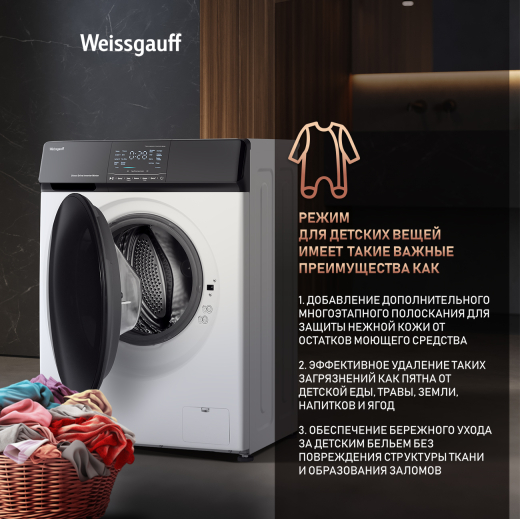 C��������� ������ � ������ �������� � ���������� Weissgauff WM 4927 Direct Drive Inverter Premium