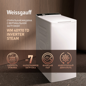     ,    Weissgauff WM 40970 TD Inverter Steam