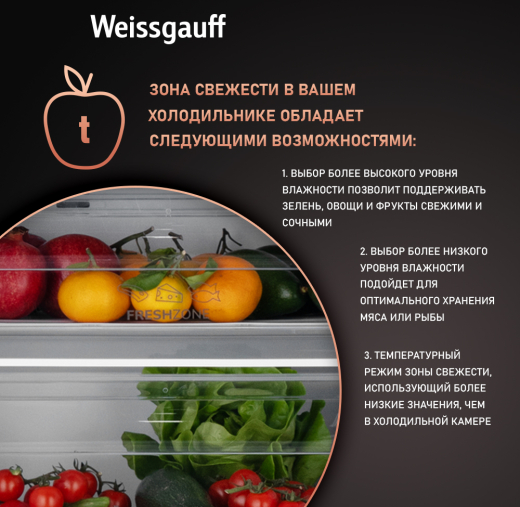 ������������ ����������� � ���������� Weissgauff WRKI 195 Full NoFrost Inverter