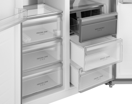     Weissgauff WSBS 1036 Inverter NoFrost Premium White Glass