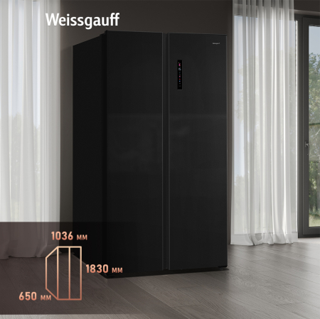     Weissgauff WSBS 1036 Inverter NoFrost Premium Dark Inox
