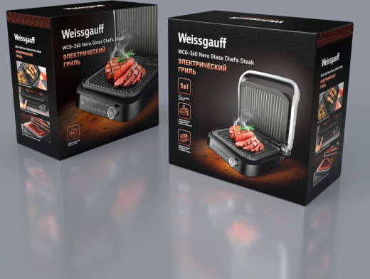 ����� ������������� Weissgauff WCG-360 Nero Glass Chef�s Steak