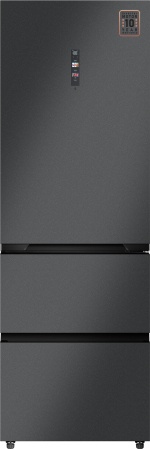   Weissgauff WFD 450 Total NoFrost Inverter Dark Grey Built-in