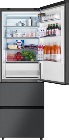   Weissgauff WFD 450 Total NoFrost Inverter Dark Grey Built-in