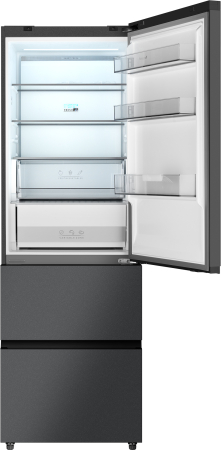   Weissgauff WFD 450 Total NoFrost Inverter Dark Grey Built-in