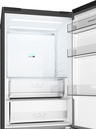   Weissgauff WFD 450 Total NoFrost Inverter Dark Grey Built-in