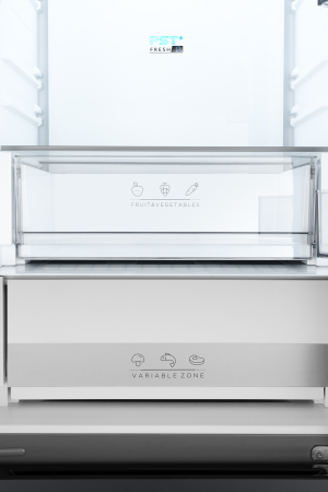   Weissgauff WFD 450 Total NoFrost Inverter Dark Grey Built-in