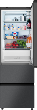   Weissgauff WFD 450 Total NoFrost Inverter Dark Grey Built-in