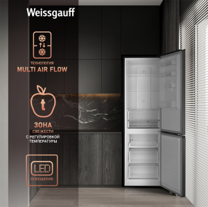     Weissgauff WRK 2000 Total NoFrost Inverter Black Inox
