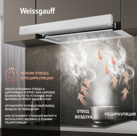    Weissgauff TEL 600 White Glass