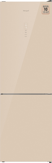 ��������������� ����������� � ���������� Weissgauff WRK 185 Total NoFrost Inverter Beige Glass