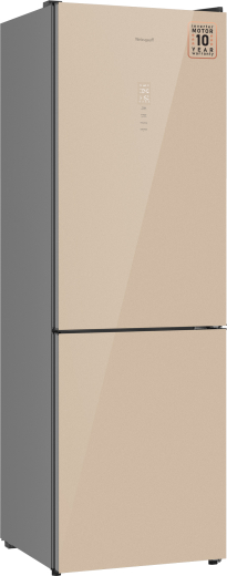 ��������������� ����������� � ���������� Weissgauff WRK 185 Total NoFrost Inverter Beige Glass