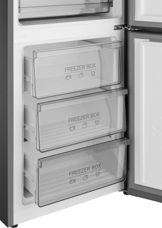     Weissgauff WRK 185 Total NoFrost Inverter Beige Glass