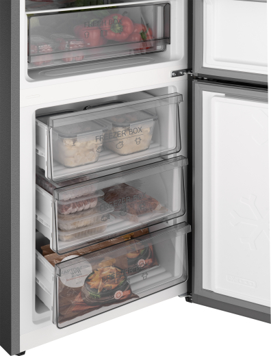 ��������������� ����������� � ���������� Weissgauff WRK 185 Total NoFrost Inverter Beige Glass