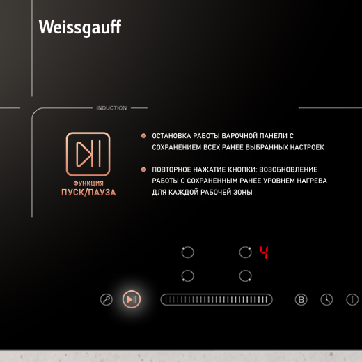 ������������ �������� ������ � ���������� � ��������� Weissgauff HI 632 BA
