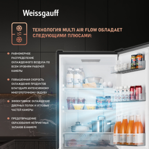     Weissgauff WRK 2000 Total NoFrost Inverter Black