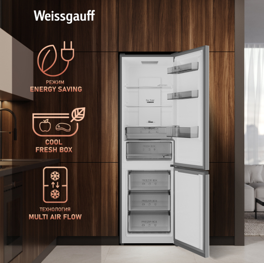 ��������������� ����������� � ���������� Weissgauff WRK 2000 Total NoFrost Inverter Dark Grey