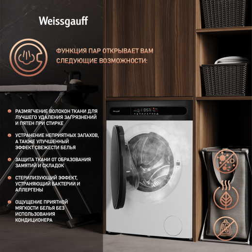 C��������� ������ � ���������� � ����� Weissgauff WM 4948 Inverter Steam
