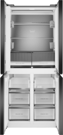     Weissgauff WCD 450 Bru Steel Glass NoFrost Inverter