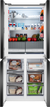    Weissgauff WCD 450 Bru Steel Glass NoFrost Inverter