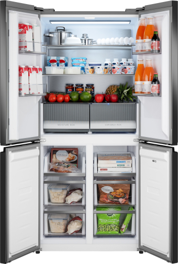 ��������������� ����������� � ���������� Weissgauff WCD 450 Bru Steel Glass NoFrost Inverter