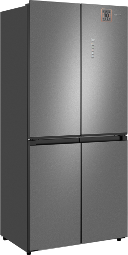 ��������������� ����������� � ���������� Weissgauff WCD 450 Bru Steel Glass NoFrost Inverter