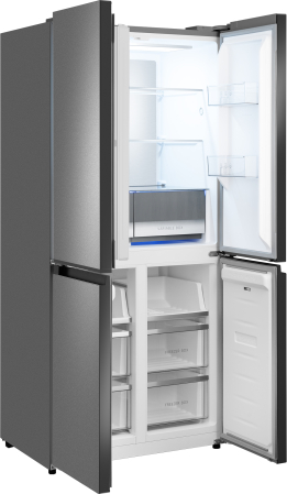     Weissgauff WCD 450 Bru Steel Glass NoFrost Inverter