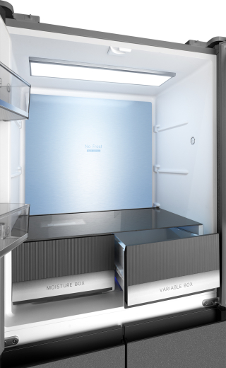 ��������������� ����������� � ���������� Weissgauff WCD 450 Bru Steel Glass NoFrost Inverter