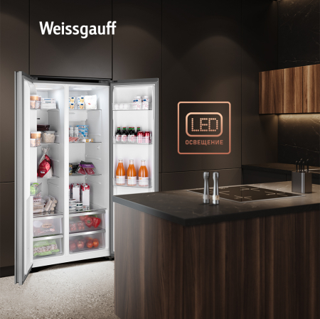     Weissgauff WSBS 550 GRG Inverter NoFrost