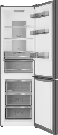     Weissgauff WRK 2000 Total NoFrost Inverter Bru Steel Glass