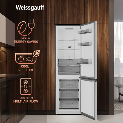 ��������������� ����������� � ���������� Weissgauff WRK 2000 Total NoFrost Inverter Inox