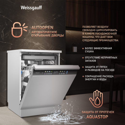 ������������� ������ � ����-����������� � ���������� Weissgauff DW 6138 Touch Inverter Autoopen