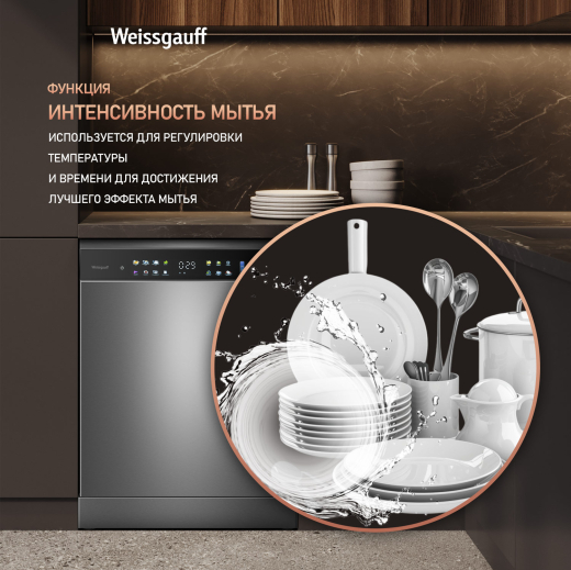������������� ������ � ����-����������� � ���������� Weissgauff DW 6138 Touch Inverter Autoopen Inox