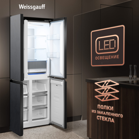     Weissgauff WCD 450 Rock Glass NoFrost Inverter