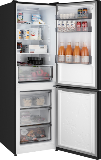 ��������������� ����������� � ���������� Weissgauff WRK 185 Total NoFrost Inverter Black Glass