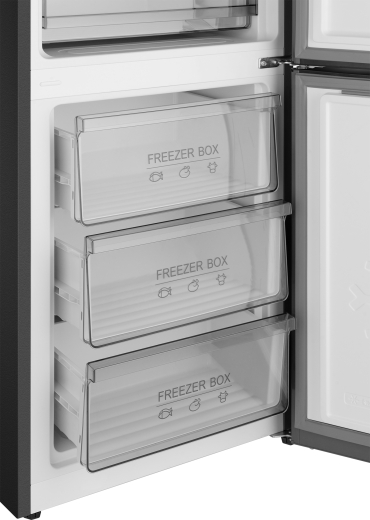 ��������������� ����������� � ���������� Weissgauff WRK 185 Total NoFrost Inverter Black Glass