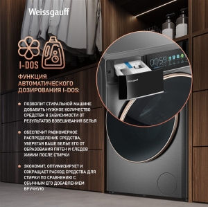 C    , , ,    Weissgauff WM 58411 Direct Drive Inverter Premium Steam Grey