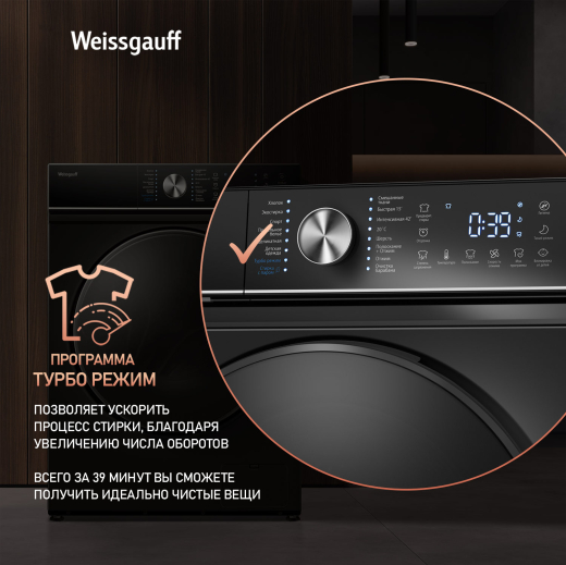 C��������� ������ � ���������� � ����� Weissgauff WM 47147 DC Inverter Steam Black