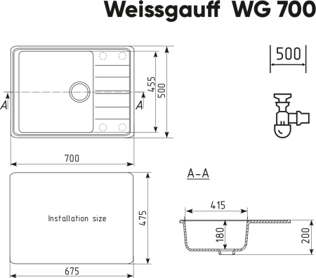 ����� Weissgauff WG 70005 Gray 