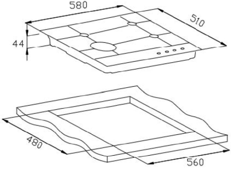   Weissgauff HGG 641 BV Nano Matt Glass